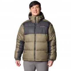 Kurtka męska Columbia Pike Lake II Hooded Jacket Zielone XXL (2050931399). Zielone kurtki męskie Columbia, m, bez wzorów, bez kaptura. Za 635.00 zł.