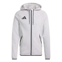 Bluza męska adidas Tiro 26 Travel z kapturem. Szare bluzy męskie Adidas, m, bez wzorów, z bawełny, z kapturem, do piłki nożnej. Za 279.99 zł.