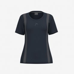CLUB 25 Tech T-Shirt Girls. Niebieskie t-shirty damskie Head, bez wzorów, z meshu, sportowe, bez kołnierzyka, bez ramiączek. Za 224.50 zł.