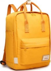 Kono Musztardowy plecak vintage damski KN03. Plecaki damskie Kono, bez wzorów, vintage. Za 99.90 zł.