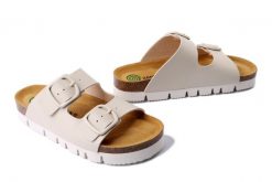 DR. BRINKMANN 700706-81 offwhite, klapki damskie. Brązowe klapki damskie Dr. Brinkmann, na lato, bez wzorów, bez obcasa, bez zapięcia. Za 199.43 zł.