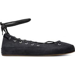 Converse Rina Bloom Baleriny Czarny. Czarne balerinki damskie Converse, bez wzorów, z materiału, bez obcasa, bez zapięcia. Za 326.95 zł.