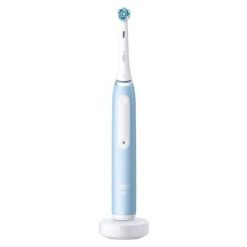 Szczoteczka magnetyczna Oral-B iO 3 Ice Blue błękitny. Niebieskie szczoteczki elektryczne Oral-B. Za 349.00 zł.