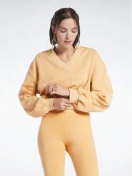 Reebok Bluza Reebok Classics Natural Dye Sweatshirt HS4739 Pomarańczowy Cropped Fit. Brązowe bluzy damskie Reebok, xs, bez wzorów, z bawełny, bez ramiączek, bez kaptura. Za 159.99 zł.
