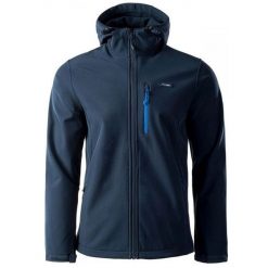 Kurtka męska Softshell Elbrus Iver - granatowa, Rozmiar L. Kurtki męskie ELBRUS, l, bez wzorów, z dzianiny, bez kaptura, wspinaczkowe. Za 194.99 zł.