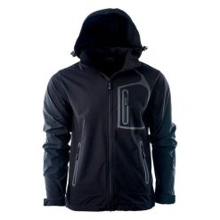 Męska Kurtka Soft Shell Nils. Niebieskie kurtki męskie Hi-tec, m, bez wzorów, z elastanu, z kapturem, trekkingowe. Za 261.99 zł.