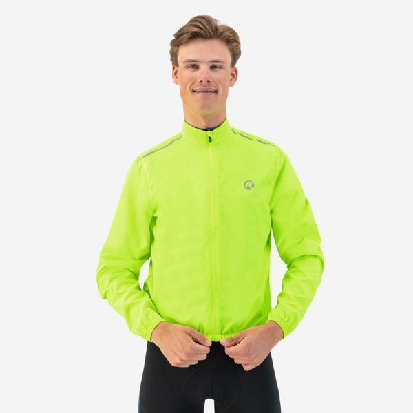 Kurtka wodoodporna Rogelli Core. Żółte kurtki męskie Rogelli, na zimę, l, bez wzorów, z materiału, sportowe, bez kaptura. Za 208.00 zł.