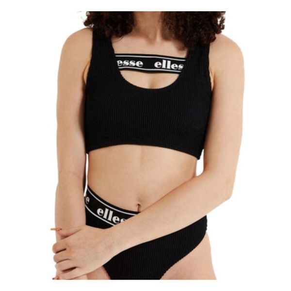 Góra od bikini damska Ellesse Ekcle Top. Czarne bikini Ellesse, bez wzorów, z elastanu. W wyprzedaży za 70.00 zł.