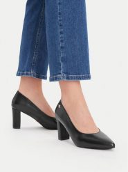 MEXX Czółenka EO-WS3990-01 Czarny. Czarne czółenka damskie Mexx, bez wzorów, ze skóry, bez obcasa, bez zapięcia. Za 299.99 zł.