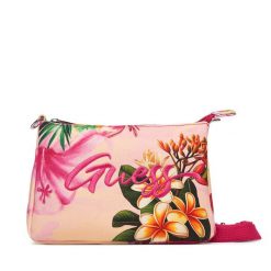 Torebka Guess. Czerwone listonoszki damskie Guess, z aplikacjami, bez dodatków. Za 179.99 zł.