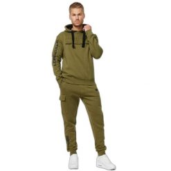 Bluza z kapturem Lonsdale Rushen. Czarne bluzy męskie Lonsdale, bez wzorów, sportowe, bez ramiączek, z kapturem. W wyprzedaży za 276.00 zł.