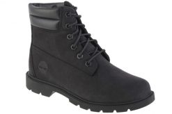 Trapery damskie, Timberland Linden Woods WP 6 Inch. Czarne trapery damskie Timberland, z materiału, bez zapięcia. Za 725.00 zł.
