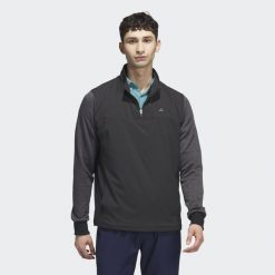 Kurtka Go-To Quarter-Zip. Czarne kurtki męskie Adidas, s, bez wzorów, z materiału, sportowe, bez kaptura. Za 599.00 zł.