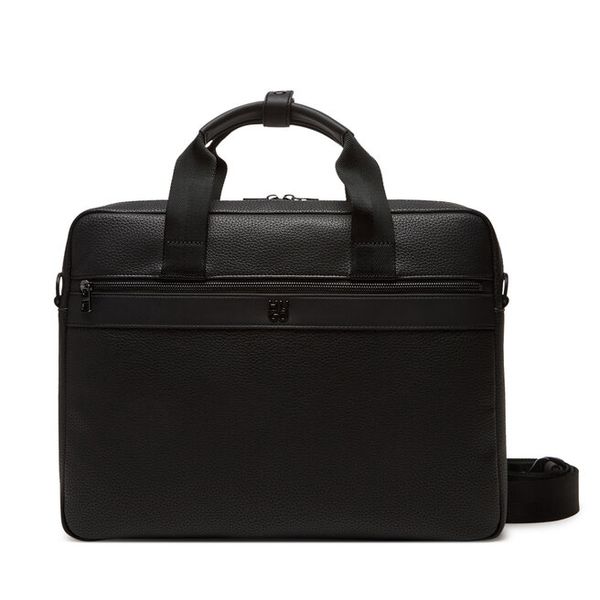 Torba na laptopa HUGO. Czarne torby na laptopa damskie Hugo, bez wzorów. Za 729.99 zł.