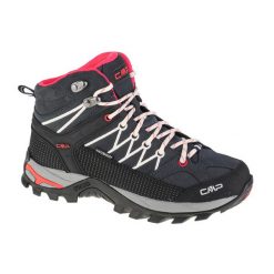 Buty trekkingowe damskie CMP Rigel Mid Wmn. Szare obuwie sportowe damskie CMP, bez wzorów, z materiału, bez zapięcia. Za 395.00 zł.