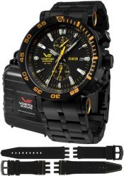 Zegarek męski Vostok Europe VK61-575C589B czarny. Czarne zegarki męskie Vostok Europe, bez wzorów. Za 6,821.67 zł.
