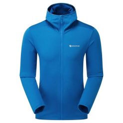 Kurtka wodoodporna Montane Protium. Niebieskie kurtki męskie Montane, l, bez wzorów, z elastanu, klasyczne, z kapturem. Za 392.75 zł.