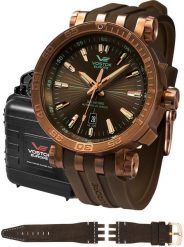 Zegarek męski Vostok Europe NH35A-575O285S brązowy. Brązowe zegarki męskie Vostok Europe, bez wzorów. Za 6,384.44 zł.