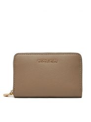 MICHAEL Michael Kors Portfel Jet Set Small Leather 32F4GJ6D0L Beżowy. Brązowe portfele damskie MICHAEL Michael Kors, ze skóry. Za 369.99 zł.