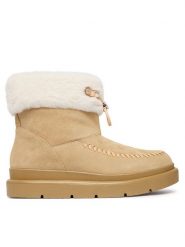 Guess Śniegowce FLFKEN LEA10 Beżowy. Brązowe śniegowce damskie Guess, ze skóry, bez zapięcia. Za 714.99 zł.