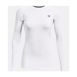 Bluza damska Under Armour ColdGear Authentics Crew. Białe bluzy damskie Under Armour, l, bez wzorów, z materiału, bez ramiączek, bez kaptura. Za 262.81 zł.
