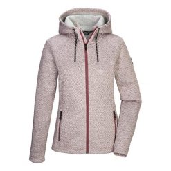 Bluza damska z kapturem Killtec Kow 5 Kntflc. Czerwone bluzy damskie KILLTEC, l, bez wzorów, z materiału, bez ramiączek, z kapturem. Za 314.50 zł.