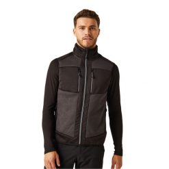 Męski Hybrydowy Ocieplacz Na Ciało EVolve Stretch. Czarne bluzy męskie Regatta, m, bez wzorów, sportowe, bez ramiączek, bez kaptura. Za 156.99 zł.