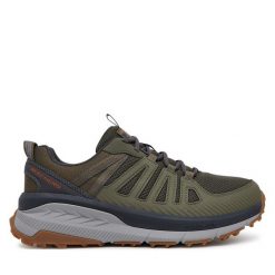 Trekkingi Skechers. Zielone trekkingi męskie Skechers, bez zapięcia. Za 247.99 zł.
