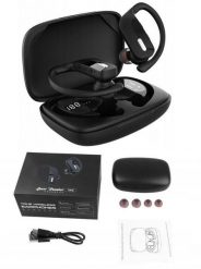 SŁUCHAWKI BLUETOOTH 5.3 SPORTOWE PREMIUM POWERBANK TWS. Słuchawki bezprzewodowe NoName. Za 89.00 zł.