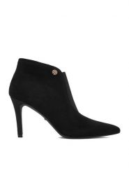 MEXX Botki EO-CD24-204H-3 Czarny. Czarne botki damskie Mexx, bez wzorów, ze skóry, bez obcasa, na szpilce, bez zapięcia. Za 399.99 zł.