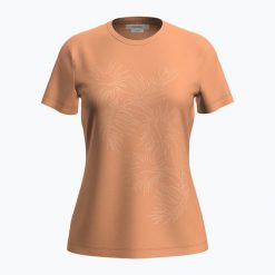 Koszulka trekkingowa damska icebreaker Merino 150 Tech Lite Winter Floral. Brązowe bluzki damskie Icebreaker, bez wzorów, casualowe, bez kołnierzyka, bez ramiączek. Za 289.99 zł.