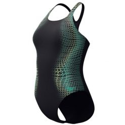 Strój kąpielowy jednoczęściowy damski na basen Speedo Medalist. Czarne stroje kąpielowe damskie Speedo, m, bez wzorów, z materiału. Za 274.50 zł.