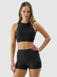 4F Góra od bikini damska - czarna L. Czarne bikini 4F, l, bez wzorów, z elastanu. Za 99.99 zł.