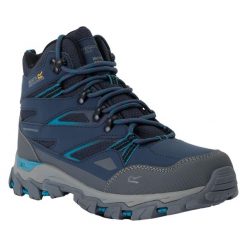 Damskie Buty Do Chodzenia Holcombe III. Niebieskie obuwie trekkingowe damskie Regatta, bez zapięcia. Za 317.99 zł.