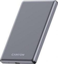 Canyon OnPower 505 slim Magsafe 5000 mAh PD20W grafitowy. Szare powerbanki . Za 79.90 zł.