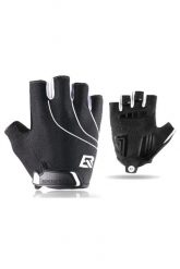 RĘKAWICZKI ROWEROWE FF S107-1. Czarne rękawiczki męskie ROCKBROS, bez wzorów, z materiału. Za 58.99 zł.