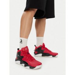 Buty do koszykówki SHAQ. Czerwone buty sportowe męskie Shaq, bez wzorów, bez zapięcia, do koszykówki. Za 349.99 zł.