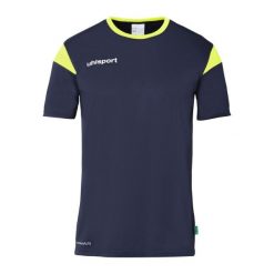 Koszulka Uhlsport Squad 27. Niebieskie bluzki damskie Uhlsport, bez wzorów, z dżerseju, sportowe, bez kołnierzyka, bez ramiączek. Za 122.50 zł.
