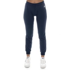 Bluza lekki z bawełna z kieszenie na co dzień. Niebieskie bluzy damskie LEONE 1947 APPAREL, bez wzorów, z bawełny, sportowe, bez ramiączek, bez kaptura. Za 109.46 zł.