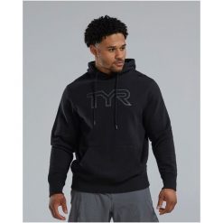 Bluza TYR UNISEX HOODIE. Czarne bluzy męskie TYR, m, bez wzorów, bez kaptura. Za 349.98 zł.
