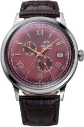Zegarek Orient Orient Classic RA-AK0705R30B Zegarek męski bordowa tarcza 41 mm. Czerwone zegarki męskie Orient, bez wzorów. Za 964.99 zł.