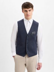 Finshley & Harding kamizelka garniturowa Mężczyźni Modern Fit niebieski, 54. Niebieskie garnitury męskie Finshley & Harding, m, bez wzorów. Za 159.95 zł.