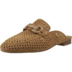 Sandały CARMELA 163138C Brązowy. Brązowe sandały damskie Carmela, bez wzorów, ze skóry, bez obcasa, bez zapięcia. Za 281.99 zł.