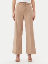 Guess Jeansy W5GA1Y WH7B1 Brązowy Wide Leg. Brązowe jeansy damskie Guess, z aplikacjami, z jeansu. Za 289.99 zł.