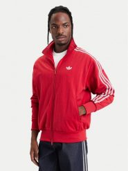 Adidas Bluza Firebird Drop Needle Track Top KE4126 Czerwony Regular Fit. Czerwone bluzy męskie Adidas, l, bez wzorów, bez ramiączek, bez kaptura. Za 348.99 zł.
