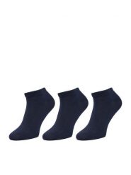 GINO ROSSI Skarpety krótkie CEO_AS_GR_3MB_001S-AW26 (3-PACK) Granatowy. Niebieskie skarpety męskie Gino Rossi, bez wzorów, z bawełny. Za 29.99 zł.