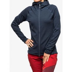 Bluza z kapturem damska Houdini Outright Houdi. Niebieskie bluzy damskie Houdini, s, bez wzorów, bez ramiączek, z kapturem. Za 618.99 zł.