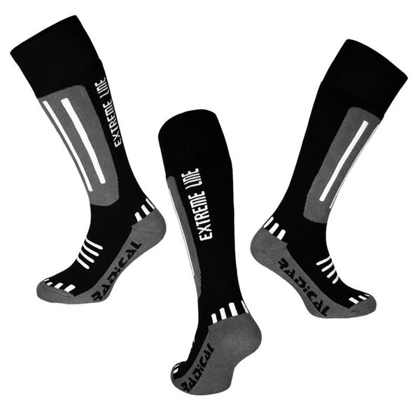 Skarpetki narciarskie dla dorosłych Rough Radical Extreme line. Szare skarpetki damskie ROUGH RADICAL, bez wzorów. Za 39.90 zł.