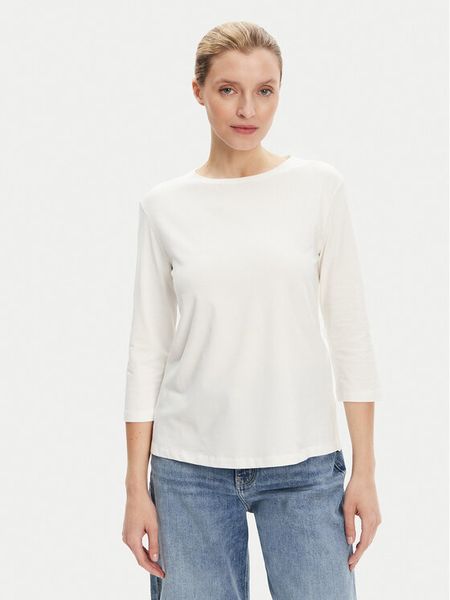 Weekend Max Mara Bluzka Multia 2525946031 Biały Regular Fit. Białe bluzki damskie Weekend Max Mara, xs, bez wzorów, z bawełny, bez kołnierzyka, bez ramiączek. Za 236.99 zł.