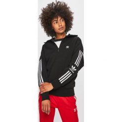 Adidas Originals - Bluza. Czarne bluzy damskie adidas Originals, bez wzorów, z bawełny, bez ramiączek, bez kaptura. Za 249.90 zł.